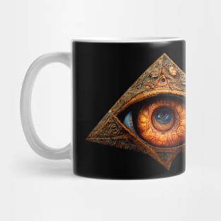 The allseing eye - amber Mug